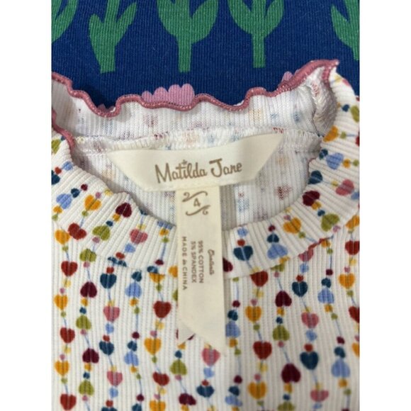 Hanna Anderson And Matilda Jane Lot Bundle Kids Tops Floral Size 4 - Picture 2 of 11
